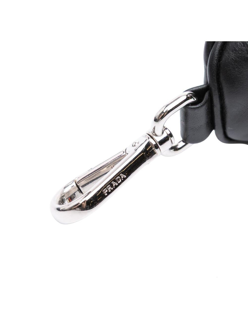 Prada Mini Soft Nappa Triangle Pouch #276725P55B - Picture 6 of 10